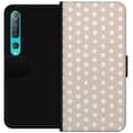 Kompatibelt Plånboksfodral till Xiaomi Mi 10 5G Beige vaniljprickar beige