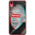 Pikkukuva 1 / 2: Apple iPhone XR Läpinäkyvä kuori Supreme Albert Einstein 3D Motiivi Katumuoti Suunnittelu Suosittu Tiede Ikoni Kaupunkitaide