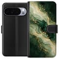 Yhteensopiva Lompakkokotelo Google Pixel 11 Pro Metsämarmori vihreä