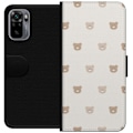 Miniatyrbillede 1 af 3: Xiaomi Redmi Note 10S Tegnebogsetui Teddybaggrund - søde teddybjørne mod en blød baggrund