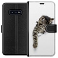 Miniatyrbild 1 av 3: Samsung Galaxy S10e Plånboksfodral Curious Kitten