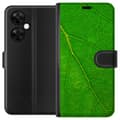 Kompatibel Tegnebogsetui til OnePlus Nord CE 3 Lite Grønne bladnerver grøn