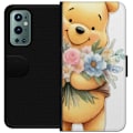 Miniatyrbillede 1 af 3: OnePlus 9 Pro Tegnebogsetui Nalle Puh med blomster - klassisk børnefavorit i en blomstrende forårs miljø