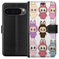 Miniatyrbillede 1 af 3: Google Pixel 9 Pro XL Tegnebogsetui Labubu Pink Monster - Popkunst med Kawaii-touch
