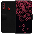 Miniatyrbillede 1 af 3: Samsung Galaxy A20s Tegnebogsetui Squid Game Ikoner Serie Design Populært TV Spil Ikoner Grafisk Motiv Asiatisk Trend Dramaserie