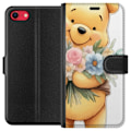 Miniatyrbillede 1 af 3: Apple iPhone 7 Tegnebogsetui Nalle Puh med blomster - klassisk