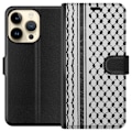 Miniatyrbillede 1 af 3: Apple iPhone 15 Pro Tegnebogsetui Palæstinensisk mønster - i