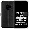 Miniatyrbillede 1 af 3: Samsung Galaxy S9 Tegnebogsetui Tekst