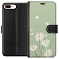 Miniatyrbillede 1 af 3: Apple iPhone 8 Plus Tegnebogsetui Præstekraver - blomstret m
