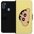 Miniatyrbillede 1 af 3: Samsung Galaxy A11 Tegnebogsetui Peeking Shinchan