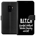 Miniatyrbillede 1 af 3: Samsung Galaxy S9 Tegnebogsetui Tekst