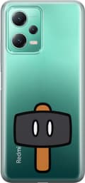 Miniatyrbillede 1 af 3: Kompatibel Mobilcover til Xiaomi Redmi Note 12 Sort spillehammer - Sort motiv med sort hammer. sort