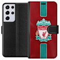 Pikkukuva 1 / 3: Samsung Galaxy S21 Ultra 5G Lompakkokotelo Liverpool FC - Klas