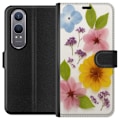 Miniatyrbild 1 av 3: OnePlus Nord CE4 Lite Plånboksfodral Pressade blommor