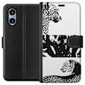Miniatyrbillede 1 af 3: Sony Xperia 10 VI Tegnebogsetui Leopard Faces