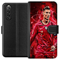 Pikkukuva 1 / 3: Sony Xperia 10 V Lompakkokotelo Ronaldon Taidot - CR7 Suunnittelu Aidolle Kannattajalle