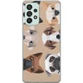 Kompatibelt Mobildeksel til Samsung Galaxy A73 5G Beige polygonhunder beige
