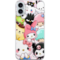 Pikkukuva 1 / 3: Apple iPhone 16 Plus Läpinäkyvä kuori Kawaii Sanrio Crew