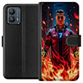 Miniatyrbillede 1 af 3: Motorola Moto G53 Tegnebogsetui Ronaldo Inferno - fodboldhelt i flammer