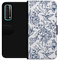 Pikkukuva 1 / 3: Huawei P smart 2021 Lompakkokotelo Kukat & Linnut - Romanttine