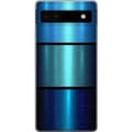 Kompatibel Mobilcover til Google Pixel 6a Blå Metallic Striber