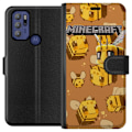 Miniatyrbillede 1 af 3: Motorola Moto G60S Tegnebogsetui Minecraft Bi
