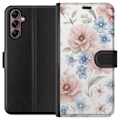 Miniatyrbillede 1 af 3: Samsung Galaxy A14 5G Tegnebogsetui Romantiske blomster