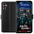 Miniatyrbild 1 av 3: Samsung Galaxy A14 5G Plånboksfodral Squid Game Säsong 3 Seriefigurer Populärt TV Serie Motiv Ikoner Spänning Drama Asiatisk Design Trend
