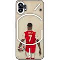 Pikkukuva 1 / 3: Nothing Phone (1) Läpinäkyvä kuori Arsenal FC Jalkapallo Arsenal FC Motiivi Pelaaja Premier League Englanti Suosittu Urheilulaji Jalkapallotähti L