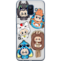 Pikkukuva 1 / 3: Samsung Galaxy A6 (2018) Läpinäkyvä kuori Labubu hahmokokoelma - Pop Mart Labubu The Monsters väriluulisessa muotoilussa