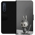 Miniatyrbillede 1 af 3: Sony Xperia 5 II Tegnebogsetui Pop Mart MEGA LABUBU LABUBU Sketch 1000%