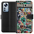 Miniatyrbillede 1 af 3: Xiaomi 12 Pro Tegnebogsetui Minecraft Kunst