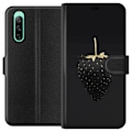 Miniatyrbillede 1 af 3: Sony Xperia 10 IV Tegnebogsetui Luksus Jordbær