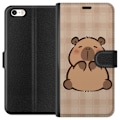 Miniatyrbillede 1 af 3: Apple iPhone SE (2016) Tegnebogsetui Mobilskal kawaii capybara flera figurer japansk stil