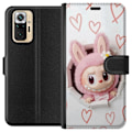 Pikkukuva 1 / 3: Xiaomi Redmi Note 10 Pro Lompakkokotelo Labubu Sydän Taustakuva Pop Mart Rakkausteema Hahmodesign Suosittu Motiivi Keräilytaideteossarja