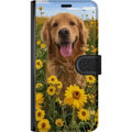 Miniatyrbillede 3 af 3: Samsung Galaxy S24 Ultra Tegnebogsetui Golden Retriever Solrosmark Hundemotiv Natur Sommer Design Populær Hunderace Familiefavorit