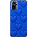 Miniatyrbillede 1 af 3: Xiaomi Redmi Note 10 Gennemsigtig cover Blå Hjerter