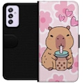 Pikkukuva 1 / 3: Samsung Galaxy A82 5G Lompakkokotelo Kawaii Capybara Sydän An
