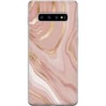 Kompatibelt Mobilskal till Samsung Galaxy S10+ Marmor Guld