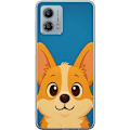 Pikkukuva 1 / 3: Motorola Moto G53 Läpinäkyvä kuori Hello Corgi