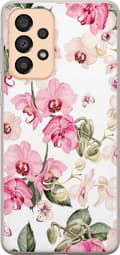 Kompatibel Mobilcover til Samsung Galaxy A33 5G Rosa blomster