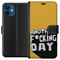 Miniatyrbillede 1 af 3: Apple iPhone 12 mini Tegnebogsetui Another Day Tekstmotiv Humor Streetwear Grafisk Rå Stil Populært Livsstil By Mode Design