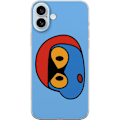 Pikkukuva 1 / 3: Apple iPhone 16 Plus Läpinäkyvä kuori Bold Bot Head