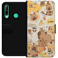 Pikkukuva 1 / 3: Huawei P40 lite E Lompakkokotelo Kawaii capybara mobilskal med gulliga djurmotiv