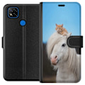Miniatyrbilde 1 av 3: Xiaomi Redmi 9C Lommeboketui Hest & Katt