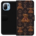 Miniatyrbillede 1 af 3: Xiaomi Mi 11 Tegnebogsetui Louis Vuitton Teddybjørn Mønster Luksus Mode Design Populært Motiv Mode Trend Luksuriøse Accessories