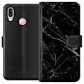 Pikkukuva 1 / 3: Huawei P20 lite Lompakkokotelo Musta Marmori