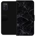 Kompatibel Tegnebogsetui til Samsung Galaxy A03s Marmor Sort
