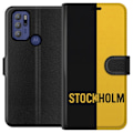 Miniatyrbillede 1 af 3: Motorola Moto G60S Tegnebogsetui Stockholm – fodbold