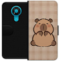 Pikkukuva 1 / 3: Nokia 3.4 Lompakkokotelo Mobilskal kawaii capybara flera figurer japansk stil